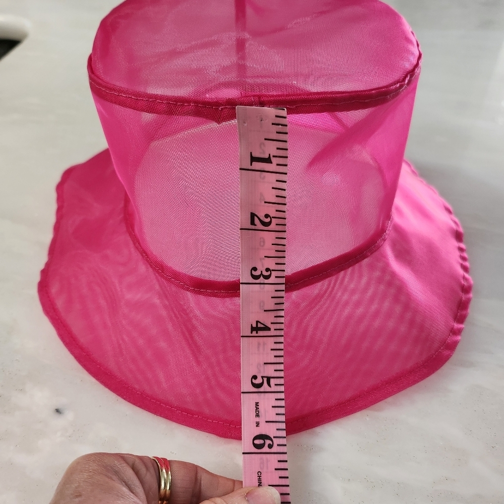 Pink Mesh Bucket Hat - Picture 4 of 4